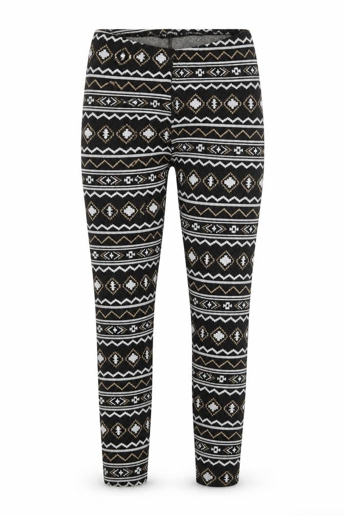 Terranova Womens Black Geometric  Capri Leggings Size S L29 in