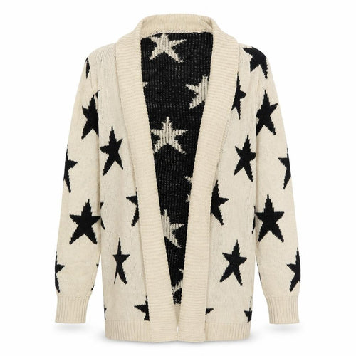 Gazelle Womens Brown   Cardigan Jumper Size S  - Stars