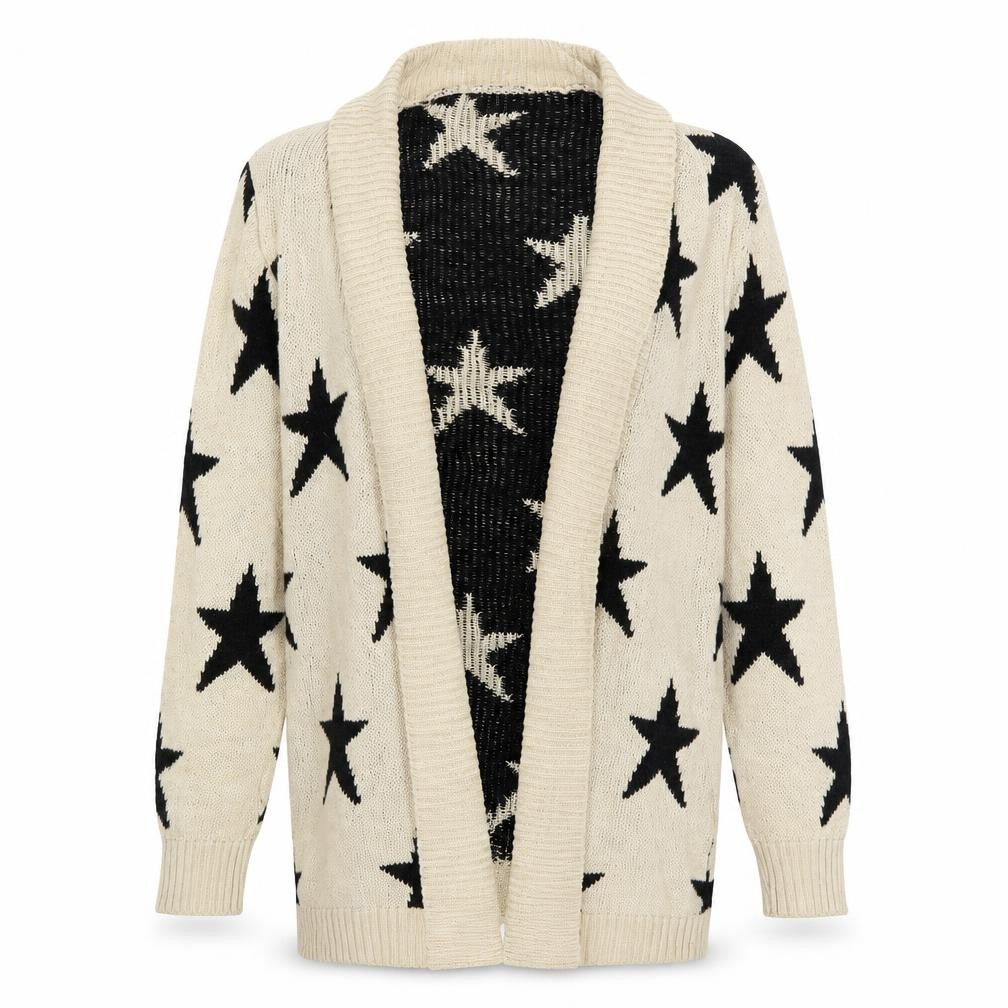 Gazelle Womens Brown   Cardigan Jumper Size S  - Stars