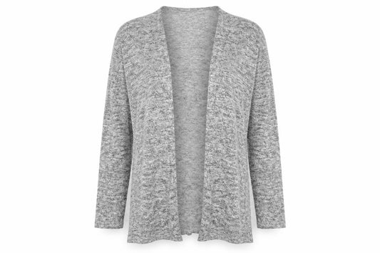 Front view of Divided women’s grey cardigan jumper, size S