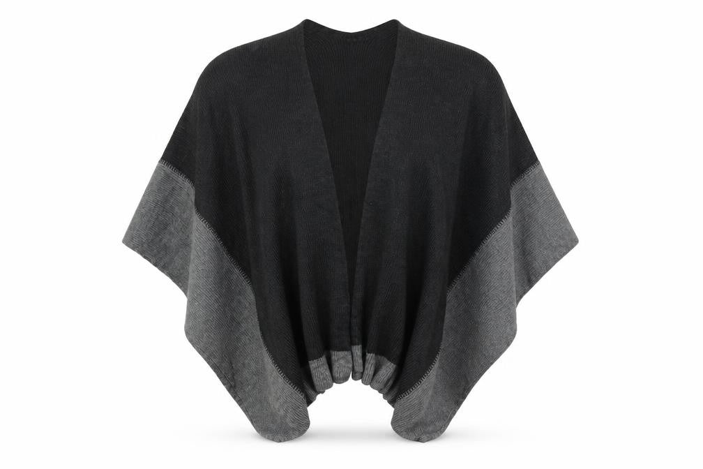 Front view of BHS women’s grey shrug jumper one size