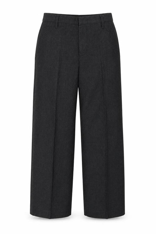 Front view of Tu boys’ grey cargo trousers, size 8, years