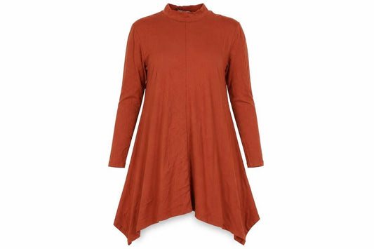 Front view of ASOS women’s brown a-line, size UK 8