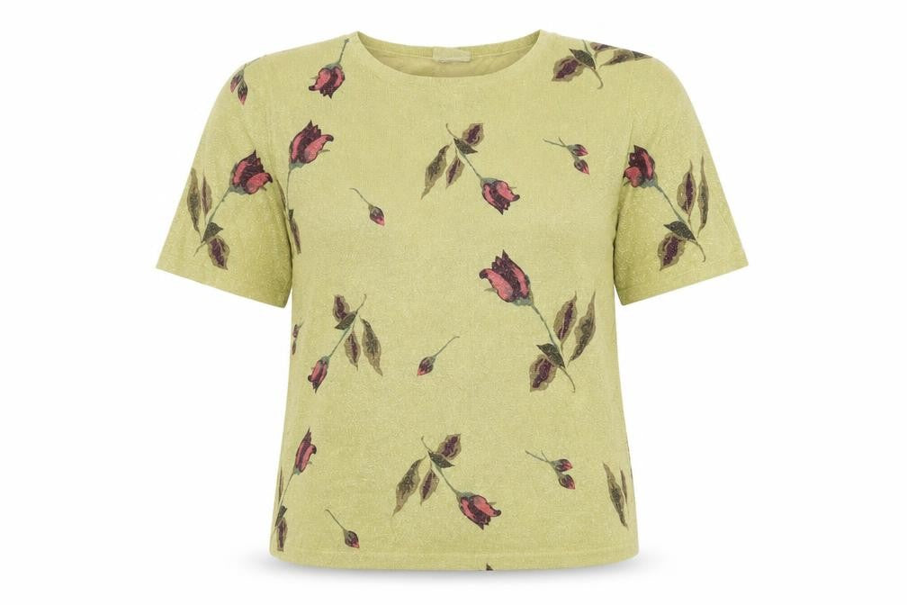 Front view of isabella women’s yellow jumper, size L