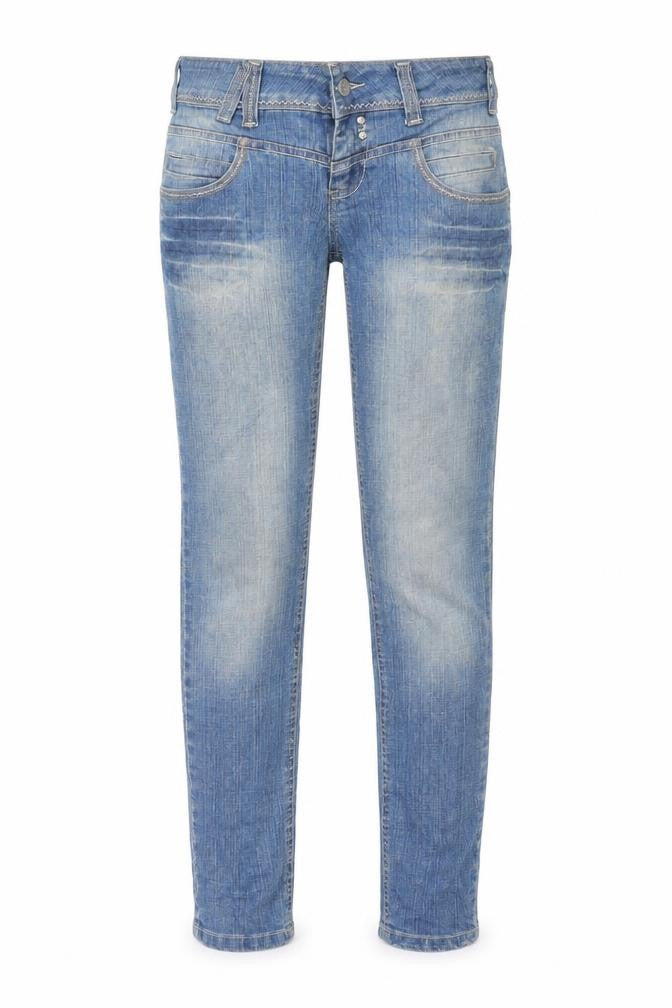 Denim & Co. Womens Blue   Straight Jeans Size 8 L31 in