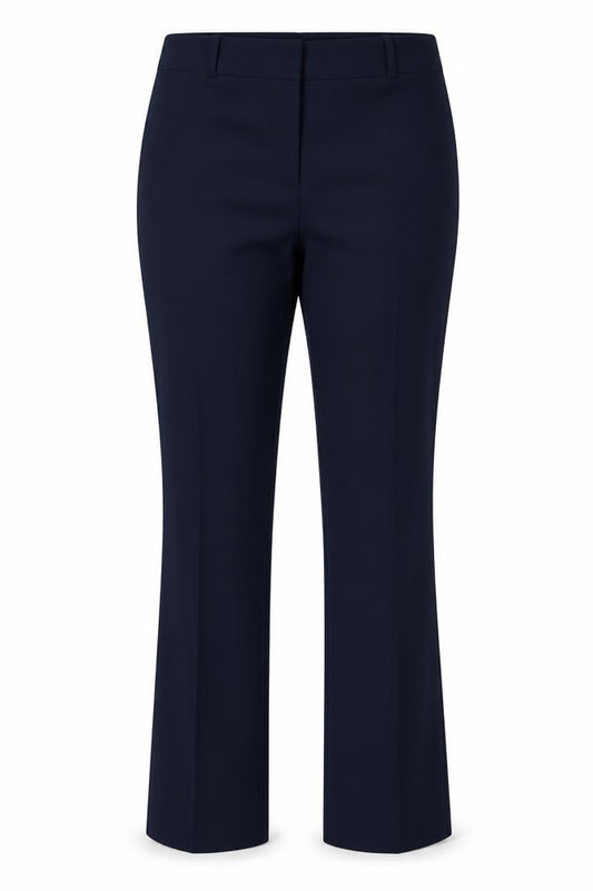 Front view of Papaya women’s blue trousers, size UK 14, 30-inch leg