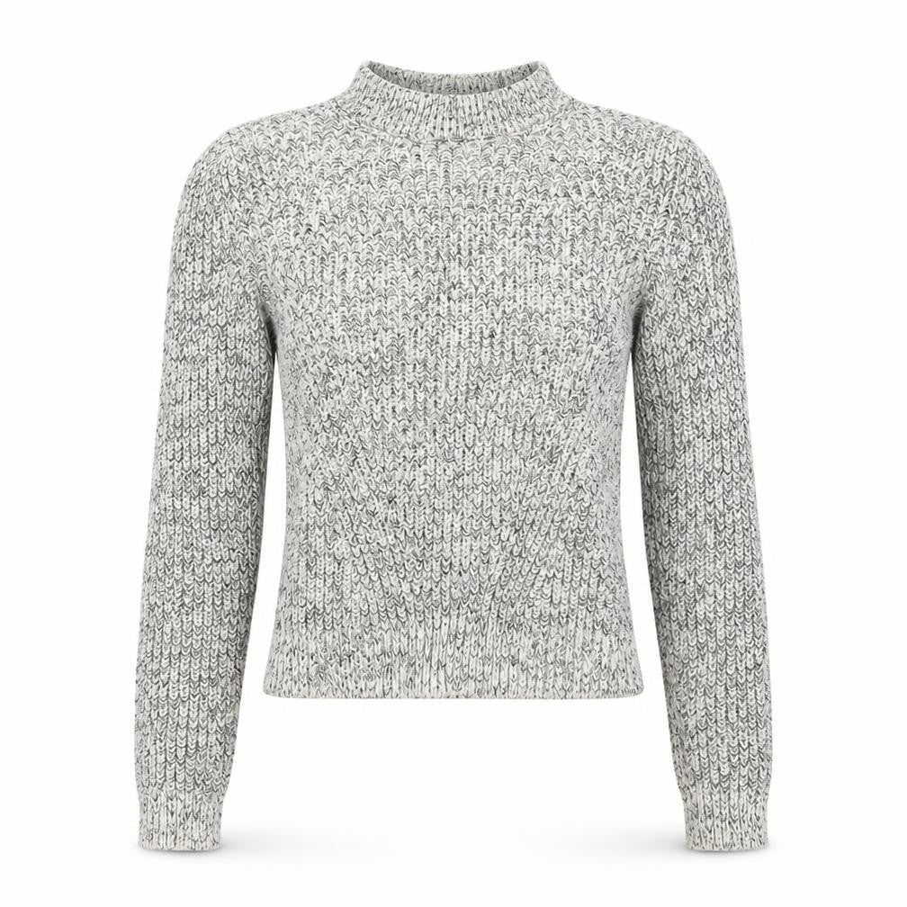 Front view of H&M women’s grey knit jumper, size XS