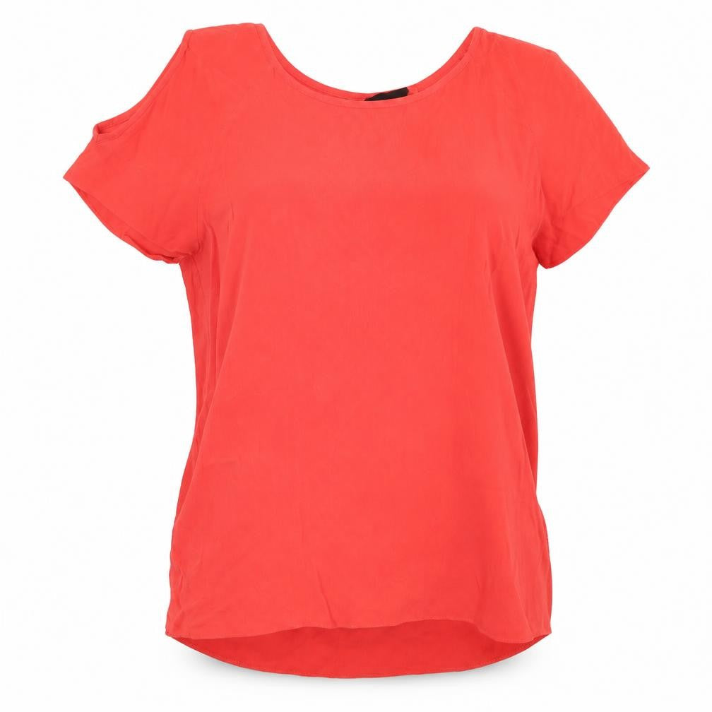 Front view of Wallis women’s red basic blouse, size S