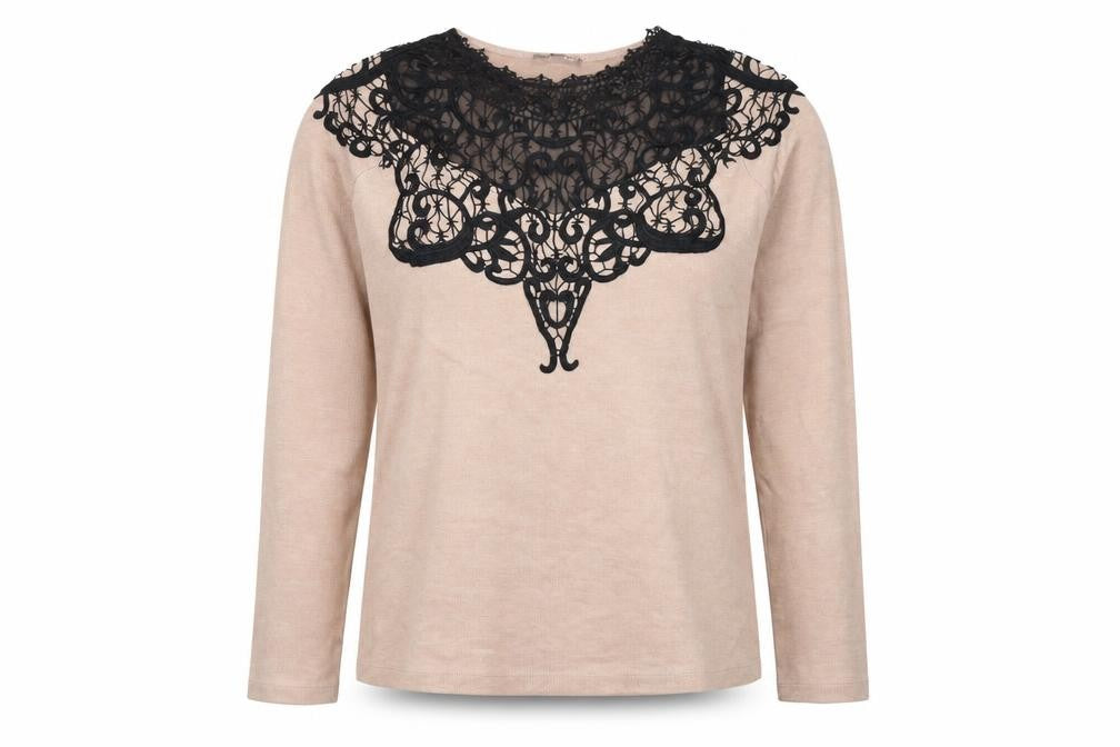Front view of Zara women’s pink knit jumper, size UK 8