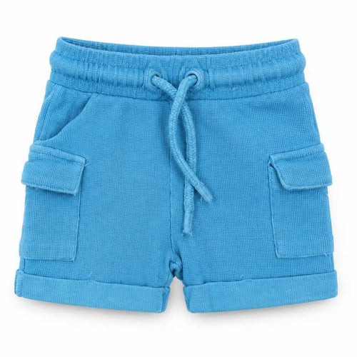 George Baby Blue   Cargo Trousers Size 12-18 Months  - Shorts