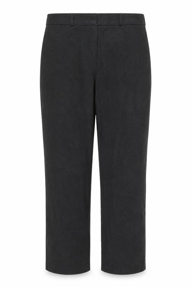Front view of Marks & Spencer women’s black trousers, size UK 14, 28-inch leg