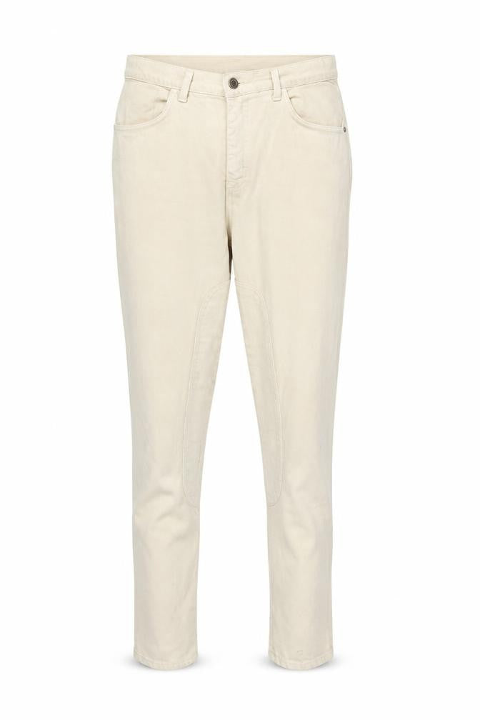 Front view of SPLASH women’s beige skinny jeans, size UK 12, 32-inch leg