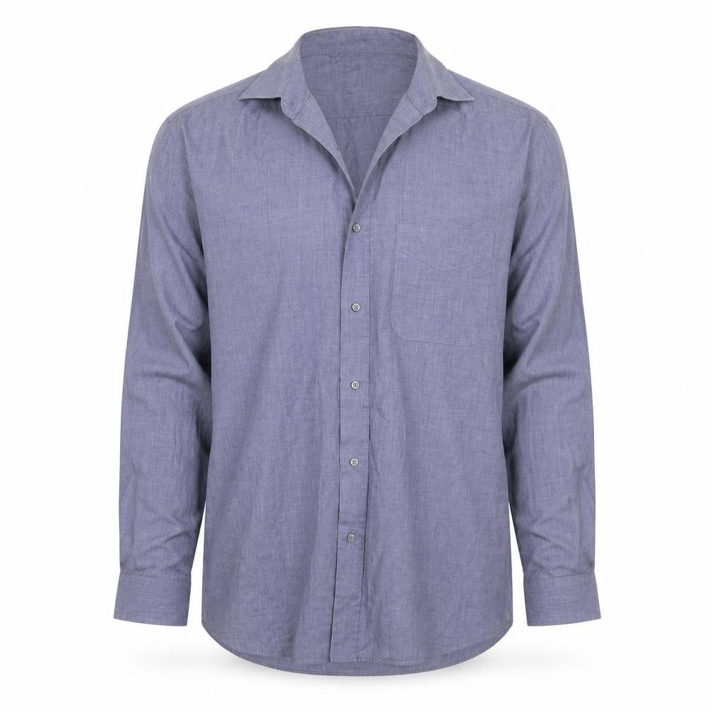 George Mens Blue    Button-Up Size 15.5