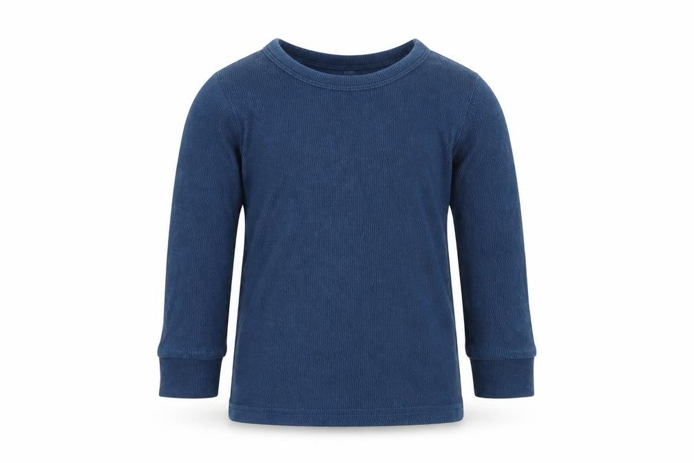 Front view of George girls’ blue basic t-shirt, size 2-3, years