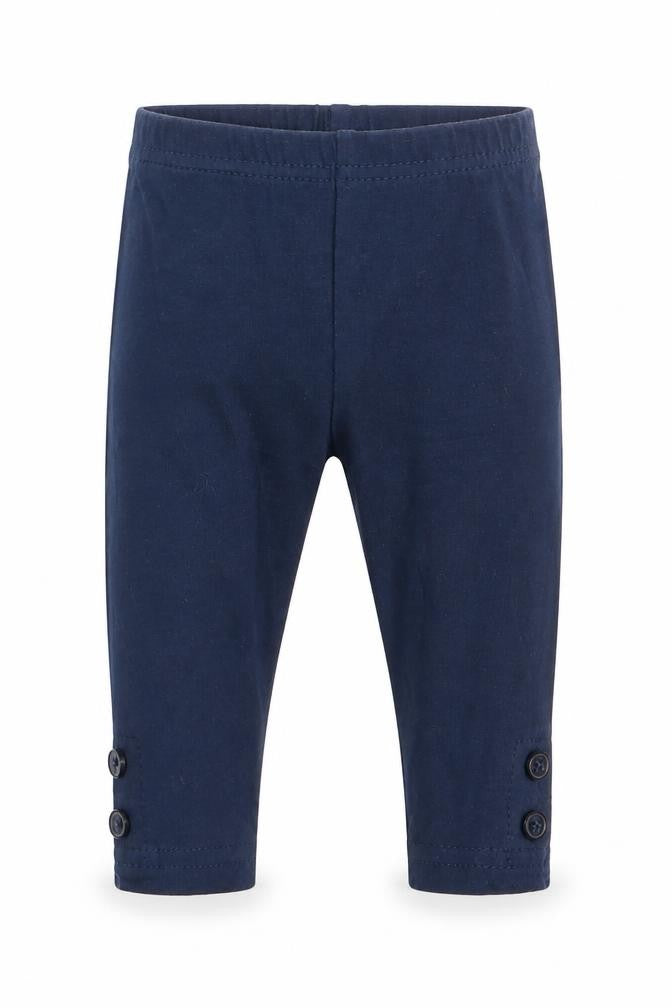 Front view of Debenhams boys’ blue jogger leggings, size 0-3, months