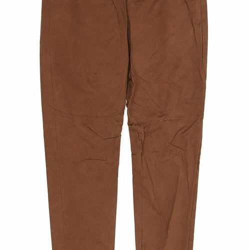 Preworn Womens Brown   Trousers  Size 18 L28 in
