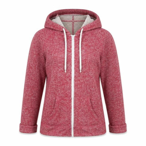 Brave Soul Womens Red   Full Zip Hoodie Size S