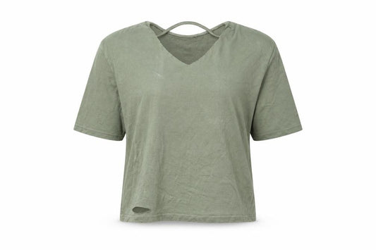 Front view of New Look girls’ green basic blouse, size 14, years