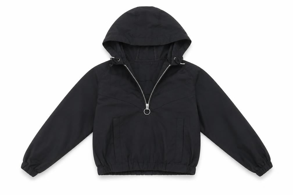 Front view of Matalan girls’ black jacket, size 9, years