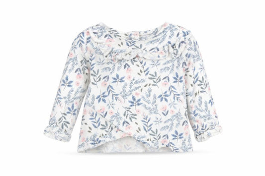 Front view of Tu Baby Multicoloured Floral Basic T-Shirt, size 3-6, Months