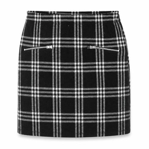 Miss Girls Grey Check  A-Line Skirt Size 12 Years