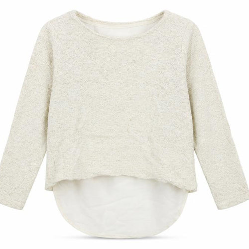 F&F Girls White Striped  Basic T-Shirt Size 6-7 Years