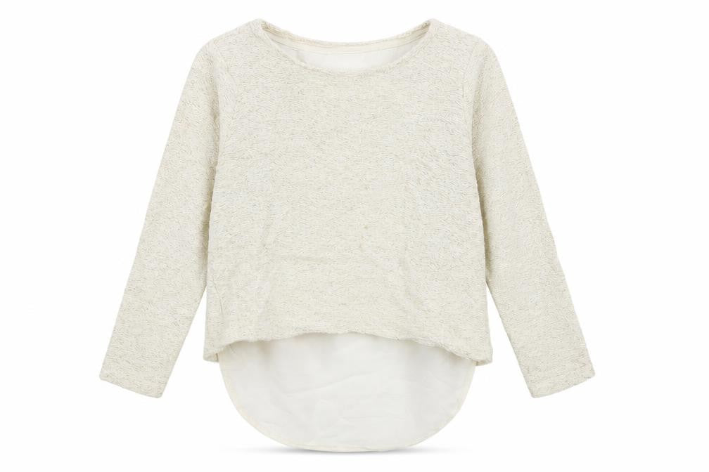 F&F Girls White Striped  Basic T-Shirt Size 6-7 Years