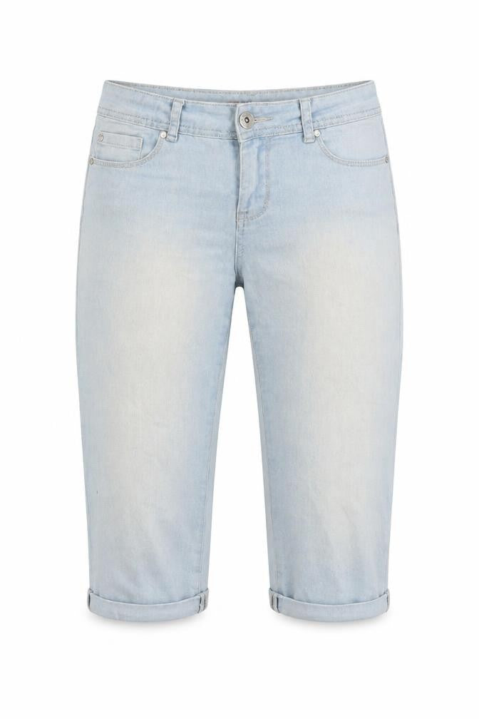 Denim & Co. Womens Blue   Cropped Jeans Size 10