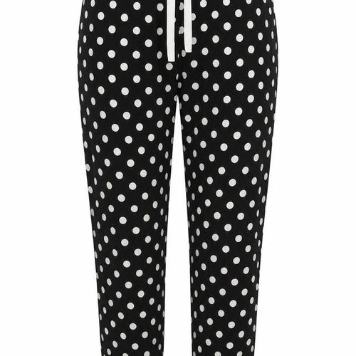 George Womens Black Polka Dot  Sweatpants Trousers Size 8 L26 in