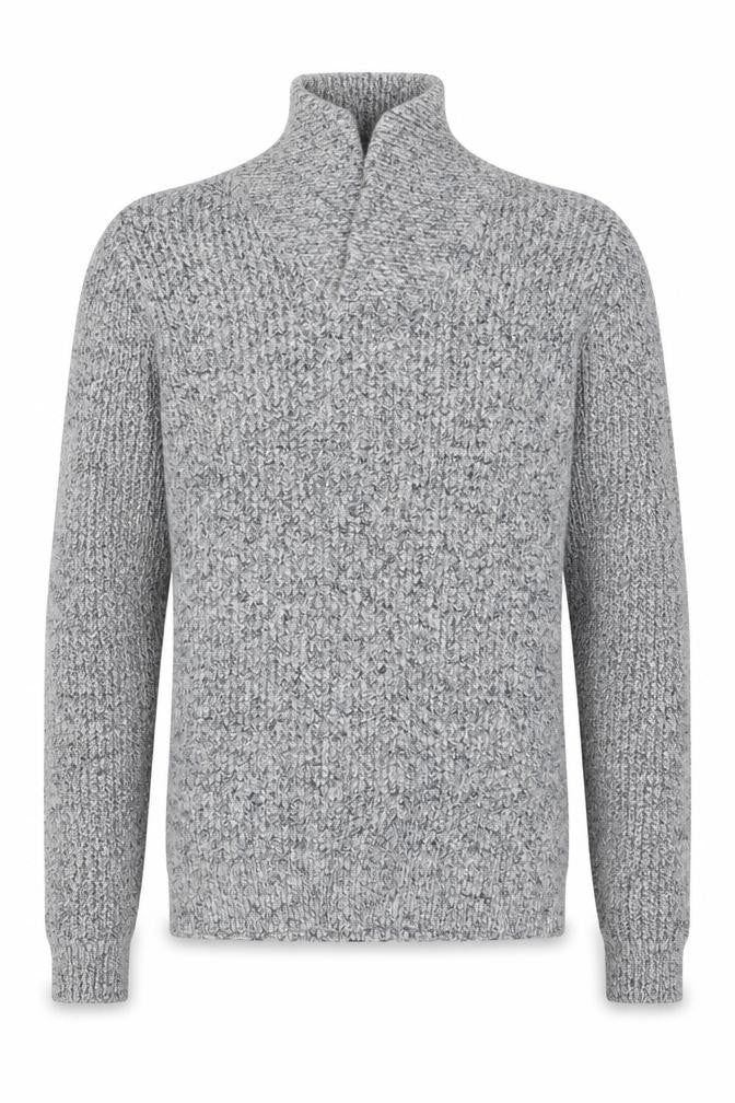 Front view of Next men’s blue knit jumper, size S