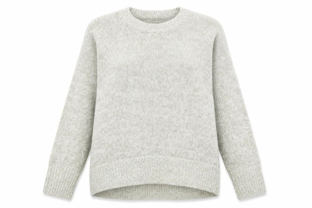 Front view of New Look women’s grey jumper, size M