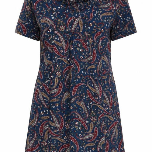 tenki Womens Multicoloured Geometric  T-Shirt Dress  Size L
