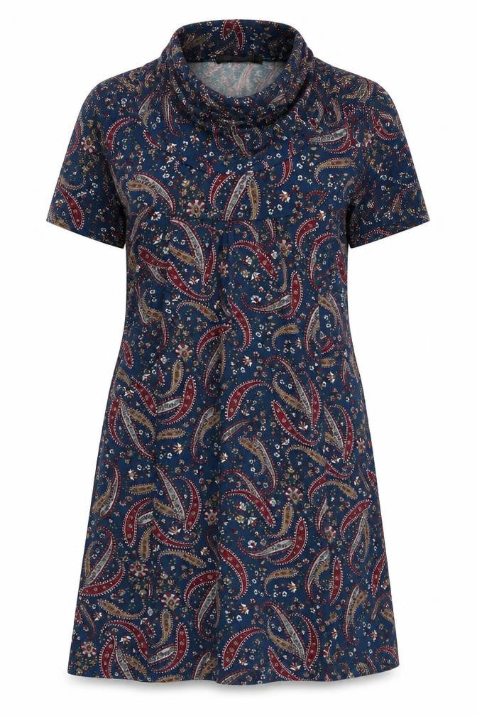tenki Womens Multicoloured Geometric  T-Shirt Dress  Size L