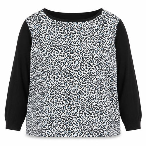 Oasis Womens Multicoloured Animal Print  Pullover Jumper Size L
