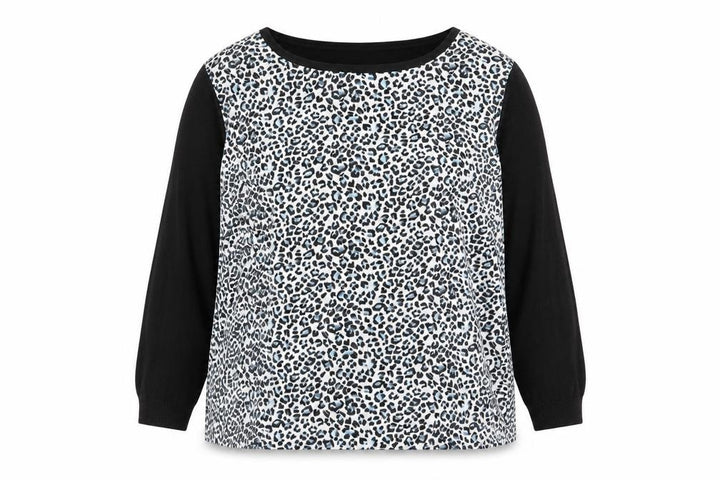 Oasis Womens Multicoloured Animal Print Pullover Jumper Size L