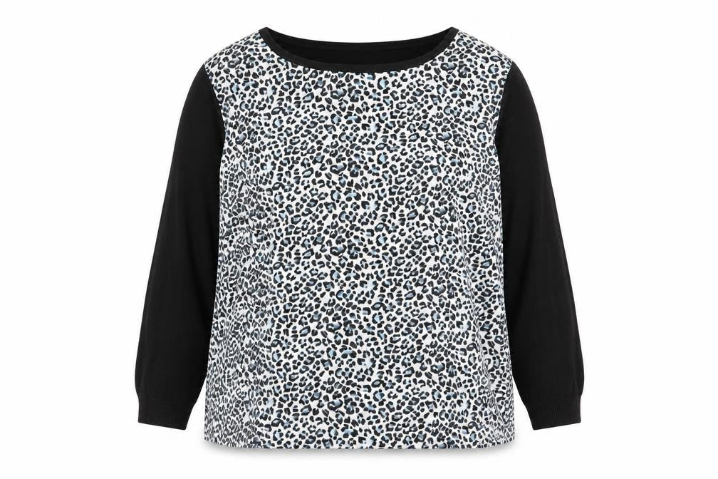 Oasis Womens Multicoloured Animal Print  Pullover Jumper Size L