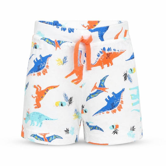 Front view of Primark Baby White Animal Print Cami Sleep Shorts, size 18-24, Months