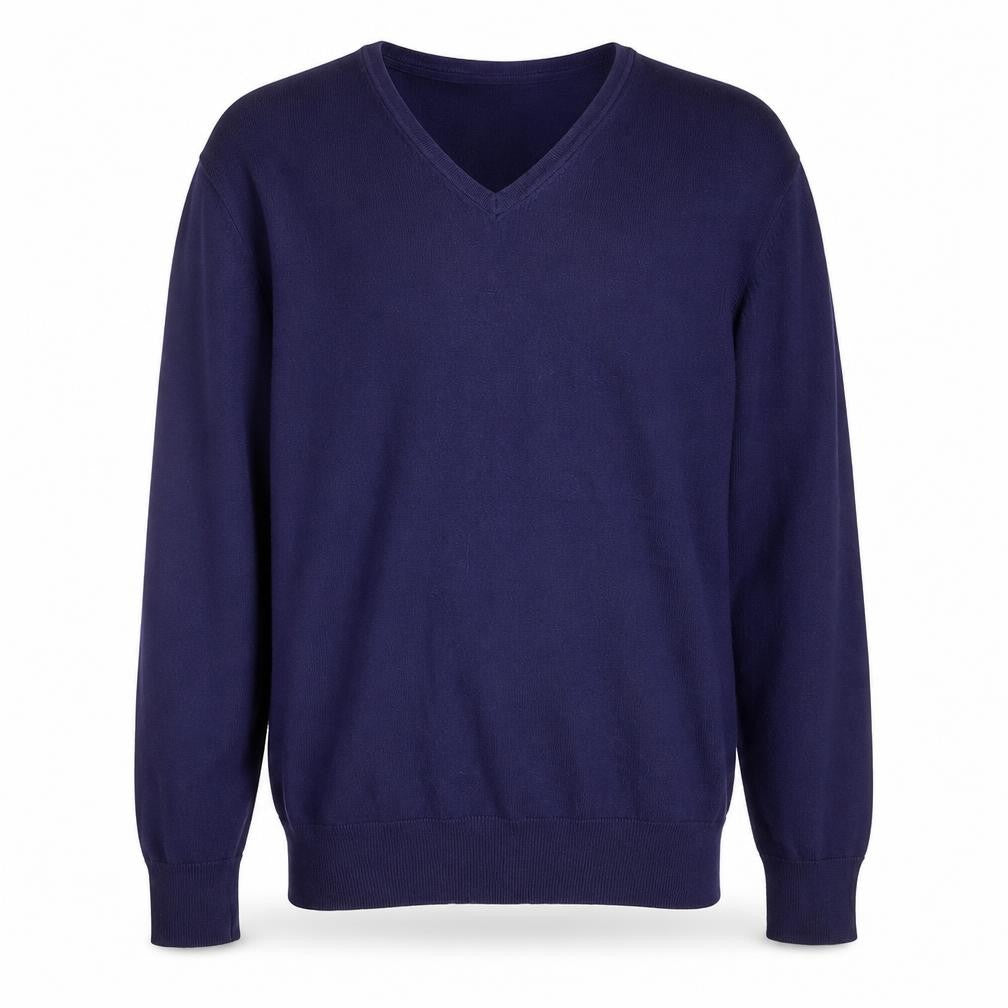 Front view of Burton men men’s blue jumper, size M