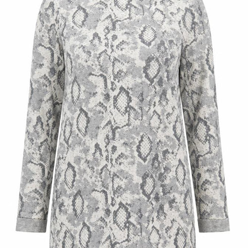 F&F Womens Grey Animal Print  Fit & Flare  Size 8