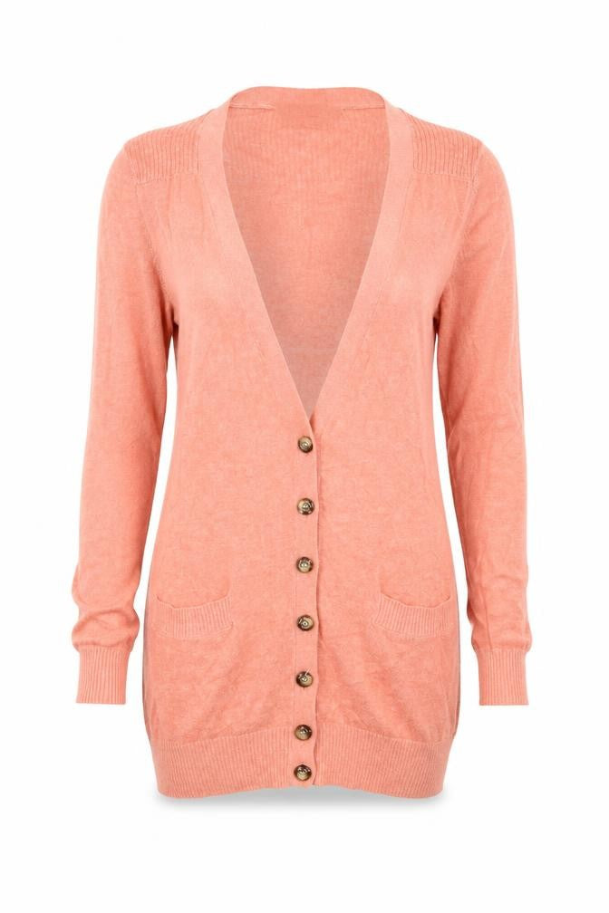 Miss Selfridge Womens Pink  Knit Cardigan Jumper Size 8