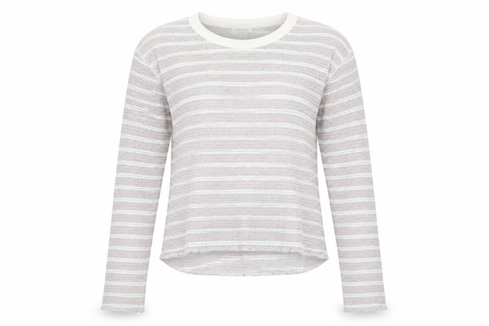 Front view of Topshop women’s pink jumper, size UK 10