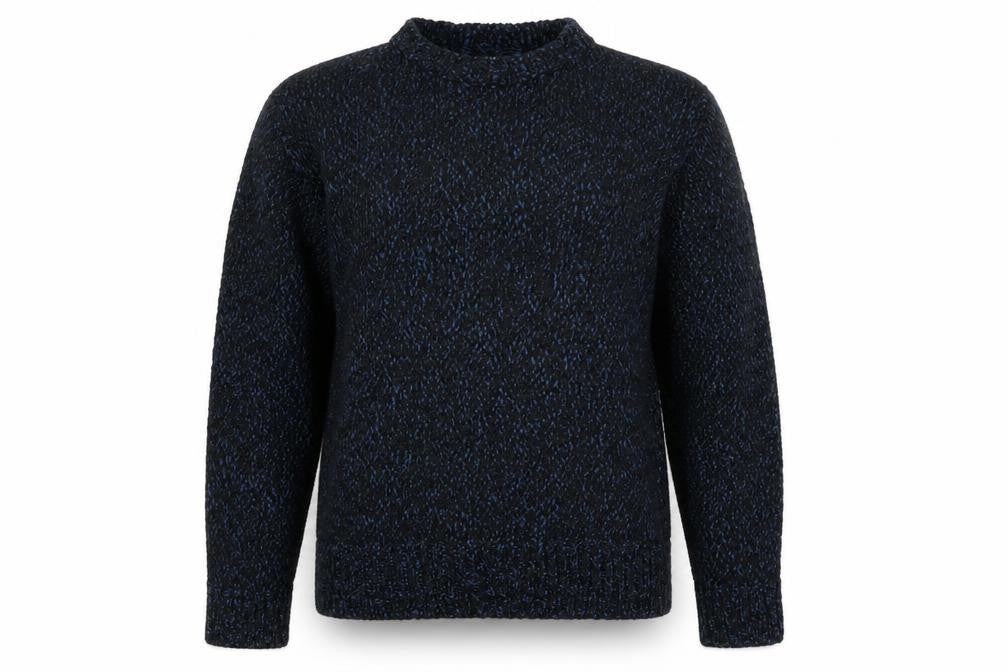 Front view of H&M women’s blue jumper, size M