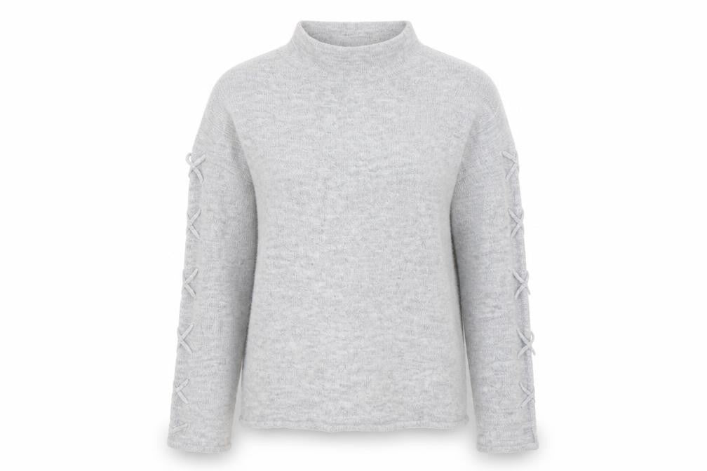 Front view of RESERVED women’s grey jumper, size XS