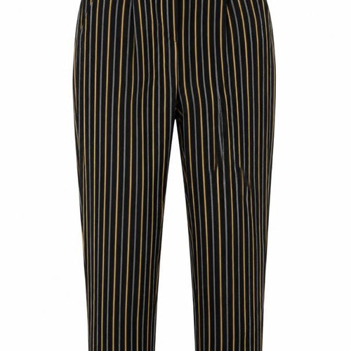 New Look Womens Black Striped  Trousers  Size 8 L26 in