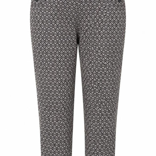 ELGO Womens Black   Capri Trousers Size 42 L28 in