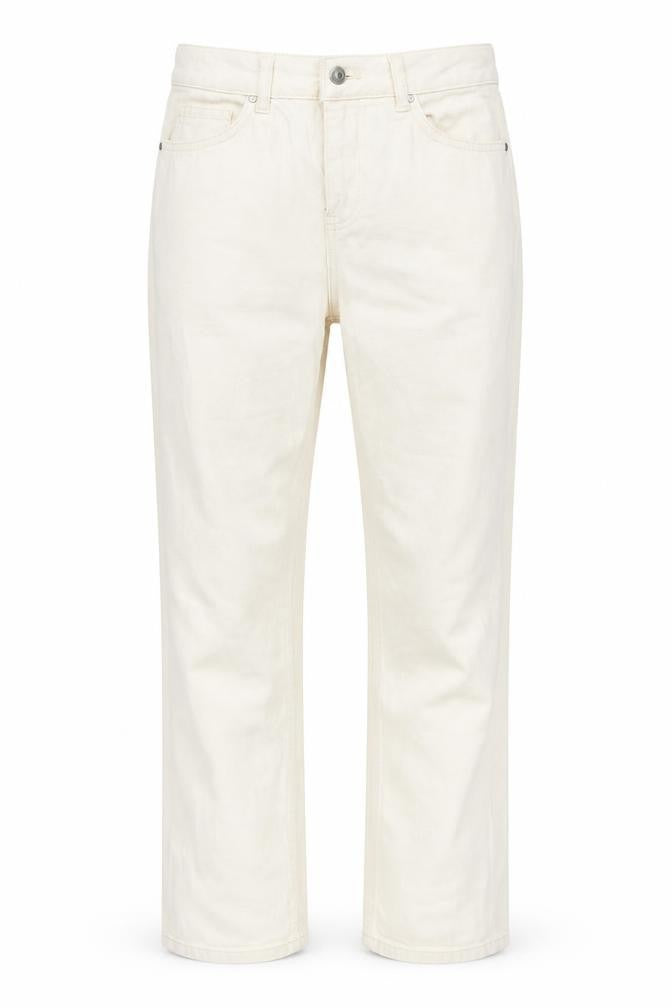 Kley Womens Ivory   Straight Jeans Size 8 L26.5 in