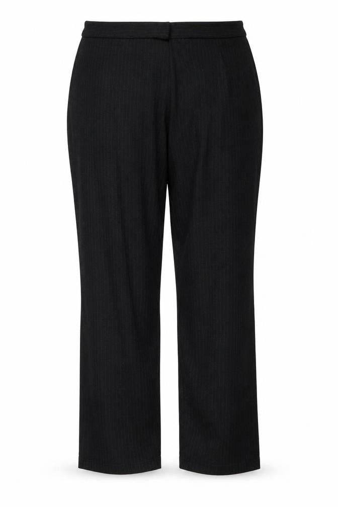 Front view of Yessica women’s black trousers, size UK 20, 28.5-inch leg