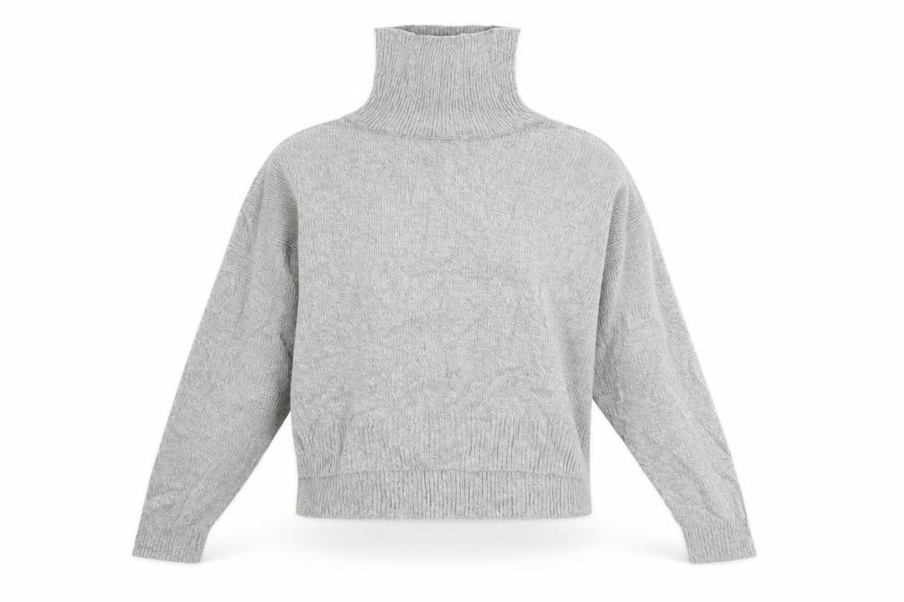 Front view of H&M women’s grey jumper, size S