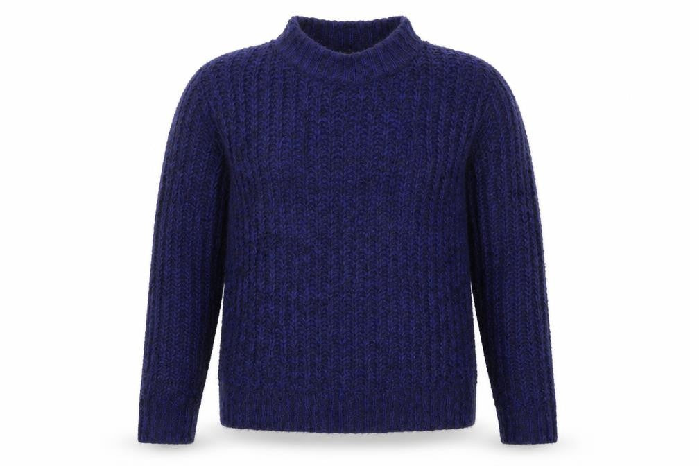 Front view of Marks & Spencer women’s blue jumper, size UK 8