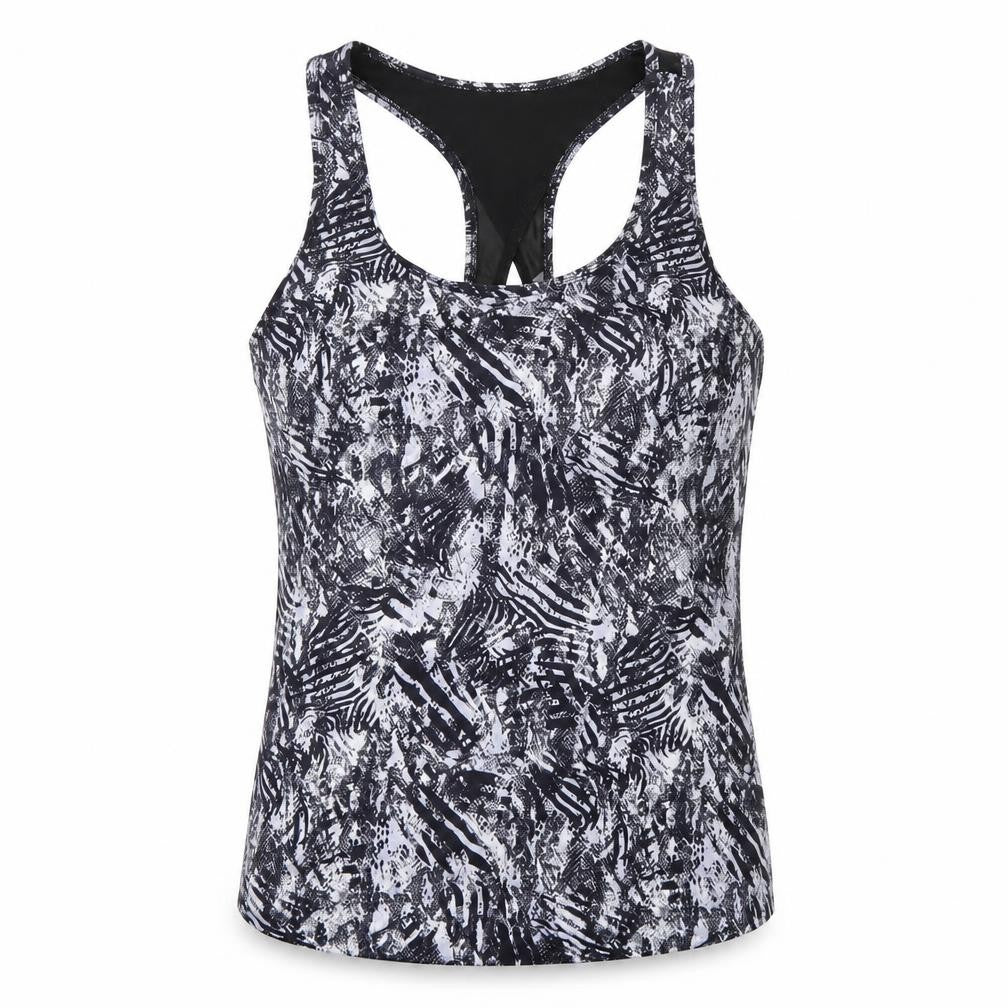 athletic woks Womens Multicoloured Geometric  Basic T-Shirt Size M